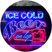 Ice Cold Beer On Tap LED Light Sign - LED Gift Works