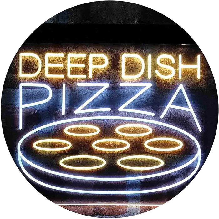 Deep Dish Pizza LED Light Sign - Way Up Gifts