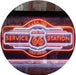 Route 66 Gasoline Station Cold Drinks LED Light Sign - Way Up Gifts