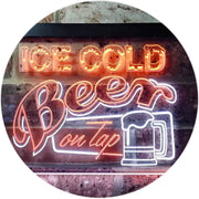 Ice Cold Beer On Tap LED Light Sign - LED Gift Works