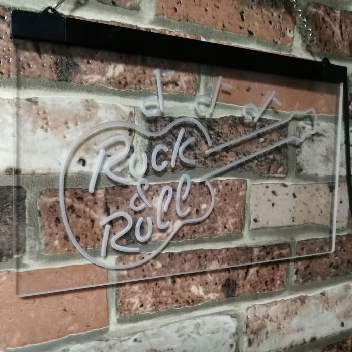 Guitar Music Rock & Roll LED Light Sign - Way Up Gifts
