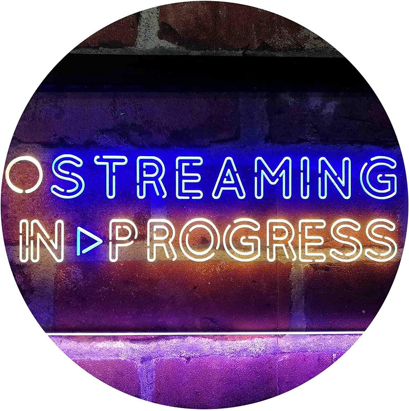 Streaming in Progress Display LED Light Sign - LED Gift Works