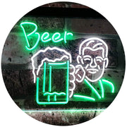 Classic Man Cave Beer LED Light Sign - LED Gift Works