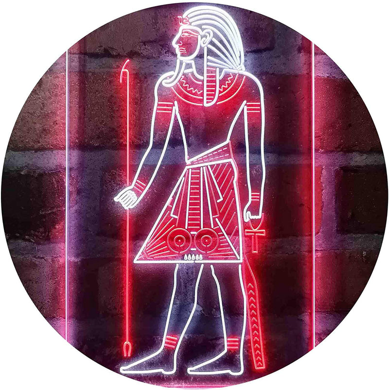 Egyptian Pyramids Ancient Egypt Menes Pharaoh LED Light Sign - LED Gift Works