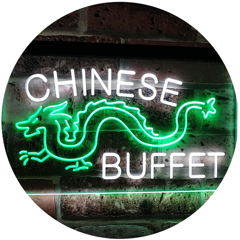 Dragon Chinese Buffet Restaurant LED Light Sign - LED Gift Works