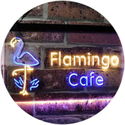 Flamingo Cafe LED Light Sign - LED Gift Works