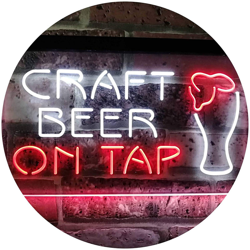 Craft Beer On Tap LED Light Sign - LED Gift Works