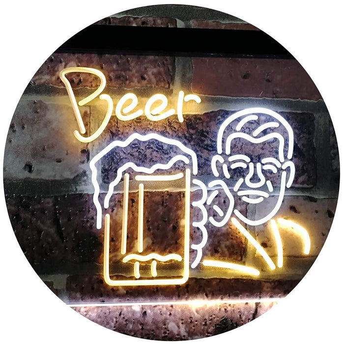 Classic Man Cave Beer LED Light Sign - Way Up Gifts