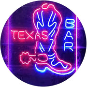 Cowboys Boots Texas Bar LED Light Sign - LED Gift Works