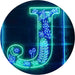 Family Name Letter J Monogram Initial LED Light Sign - Way Up Gifts