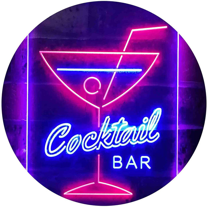 Cocktail Bar LED Light Sign - Way Up Gifts