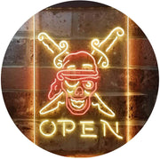 Beach Shop Pirate Open LED Light Sign - LED Gift Works