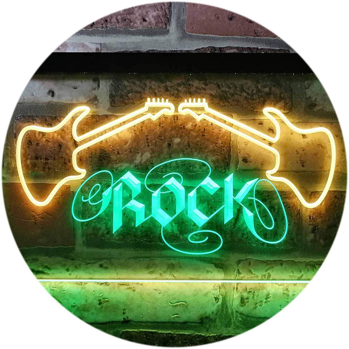 Guitars Rock Music LED Light Sign - Way Up Gifts