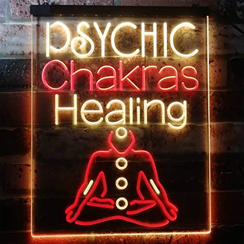 Psychic Chakras Healing LED Light Sign - Way Up Gifts