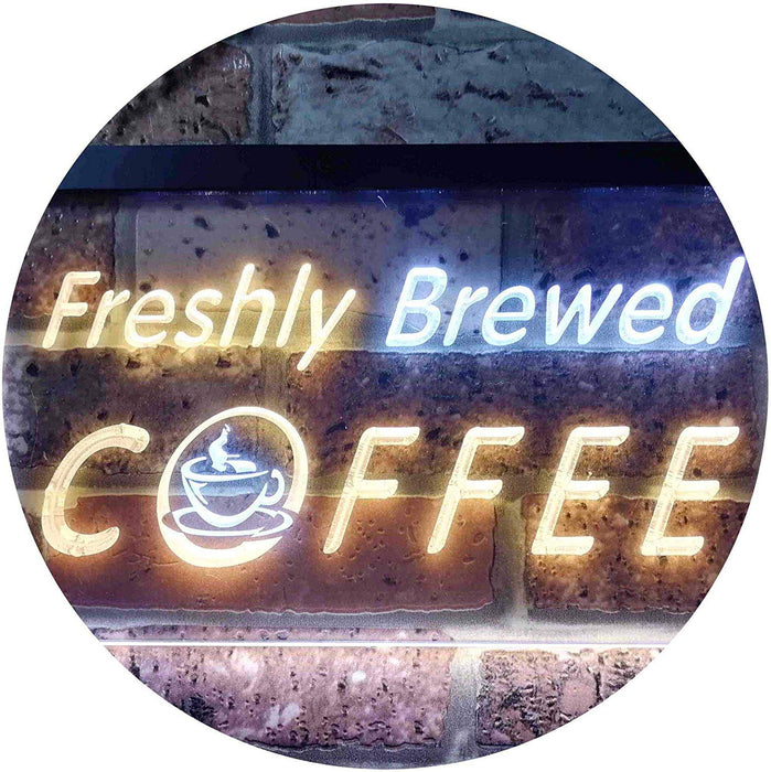 Freshly Brewed Coffee LED Light Sign - Way Up Gifts