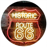 Historic Route 66 LED Light Sign - LED Gift Works