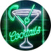 Cocktails Glass Bar Display LED Light Sign - Way Up Gifts