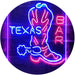Cowboys Boots Texas Bar LED Light Sign - Way Up Gifts