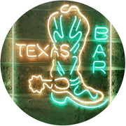 Cowboys Boots Texas Bar LED Light Sign - LED Gift Works