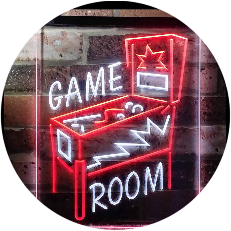 Pinball Game Room LED Light Sign - LED Gift Works