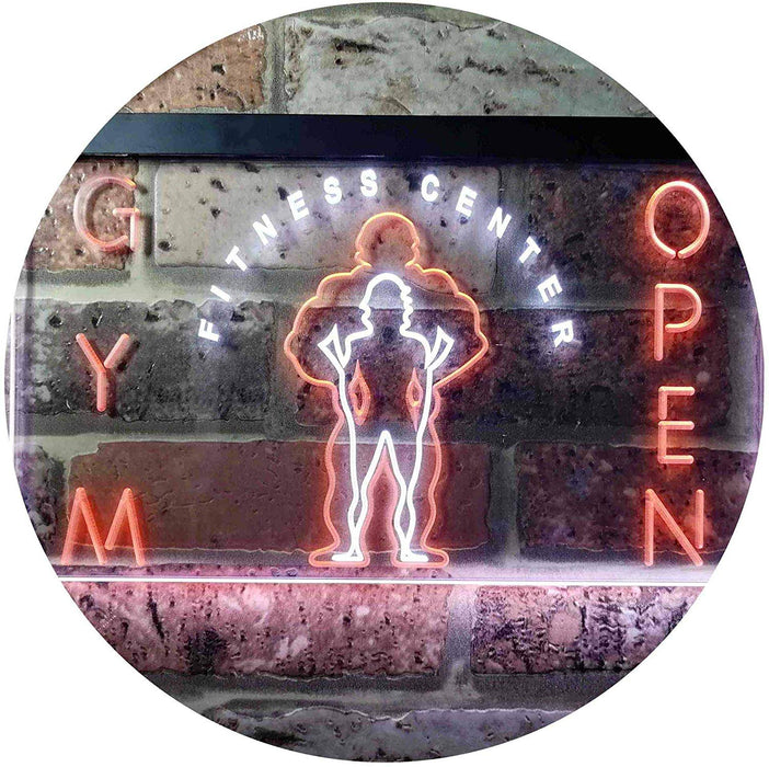 Fitness Center Open Gym LED Light Sign - Way Up Gifts