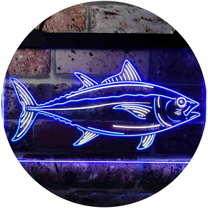 Tuna Fish Bait Store Fishing Beach Decor LED Light Sign - Way Up Gifts