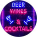 Beer Wine Cocktails LED Light Sign - Way Up Gifts