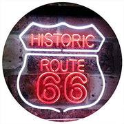 Historic Route 66 LED Light Sign - LED Gift Works