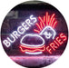 Hamburgers Burgers Fries LED Light Sign - Way Up Gifts