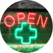 Open Medical Cross Dispensary LED Light Sign - Way Up Gifts