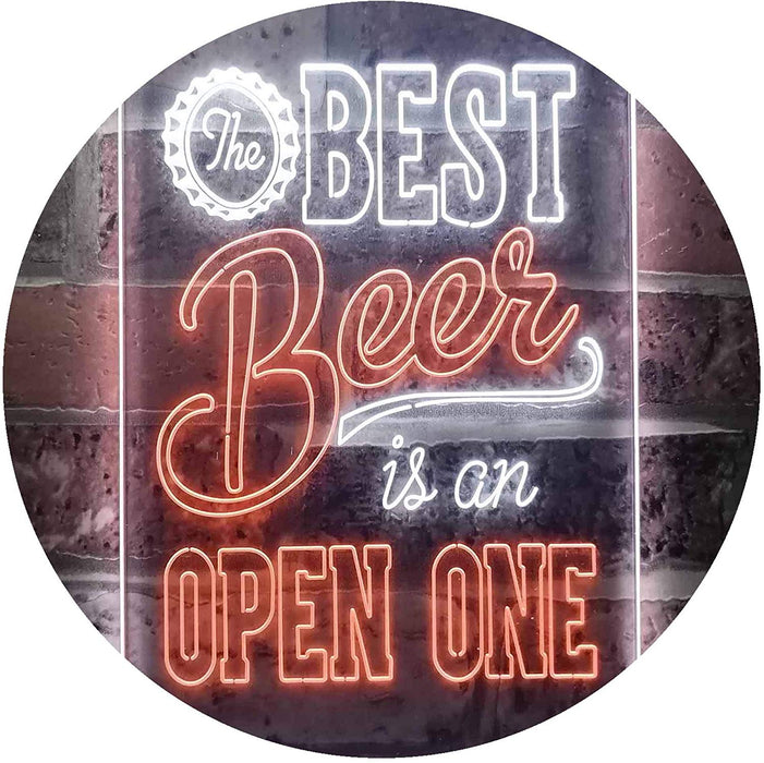 Best Beer is an Open One LED Light Sign - Way Up Gifts