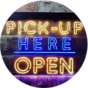 Pick Up Here Open LED Light Sign - LED Gift Works