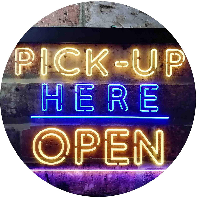 Pick Up Here Open LED Light Sign - LED Gift Works