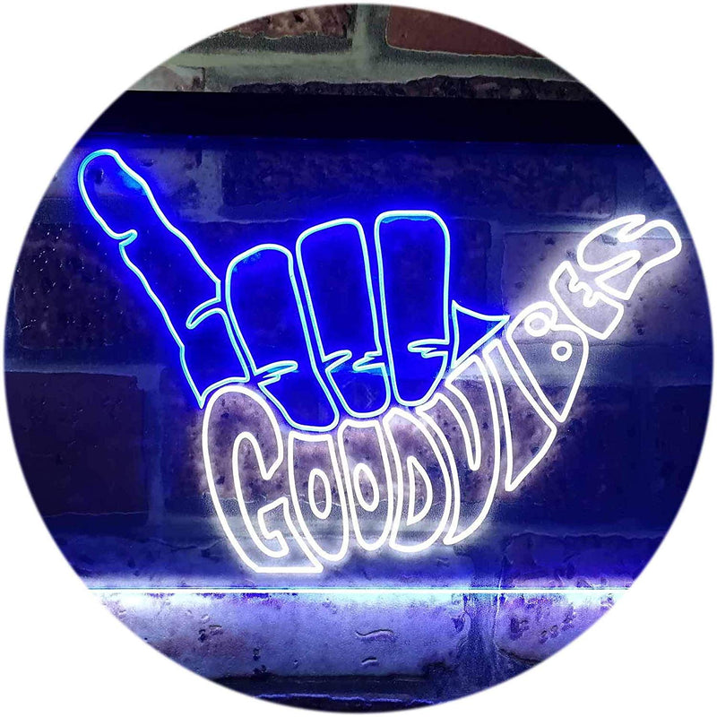 Good Vibes LED Light Sign - LED Gift Works