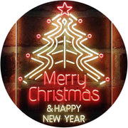 Merry Christmas Happy New Year LED Light Sign - LED Gift Works