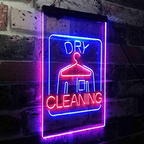 Cleaners Dry Cleaning LED Light Sign - Way Up Gifts