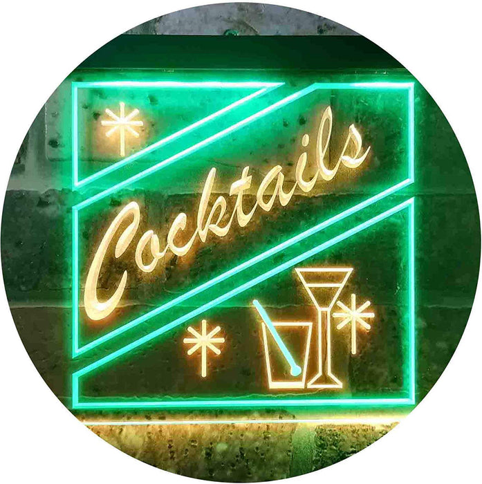 Cocktails LED Light Sign - Way Up Gifts