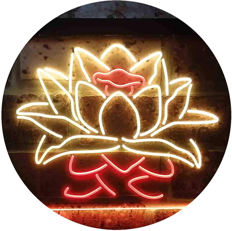 Lotus Flower LED Light Sign - LED Gift Works