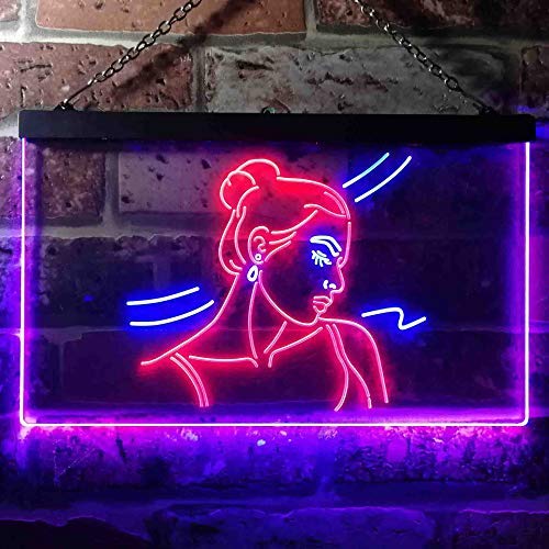 Lady Beauty Salon LED Light Sign - Way Up Gifts