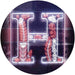 Family Name Letter H Monogram Initial LED Light Sign - Way Up Gifts