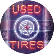 Auto Shop Car Garage Used Tires LED Light Sign - LED Gift Works