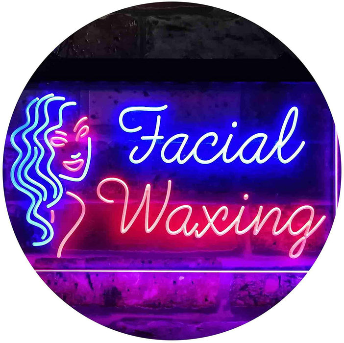 Facial Waxing LED Light Sign - Way Up Gifts