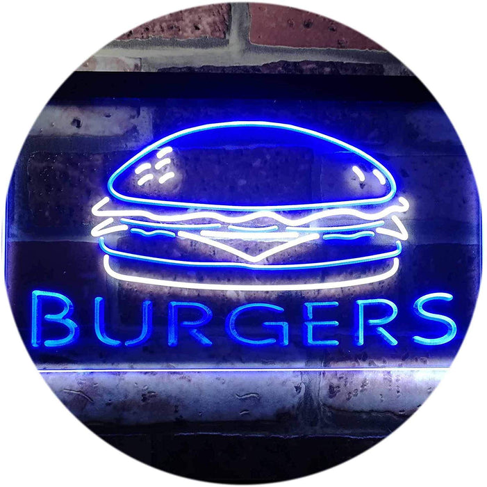 Hamburgers Burgers LED Light Sign - Way Up Gifts