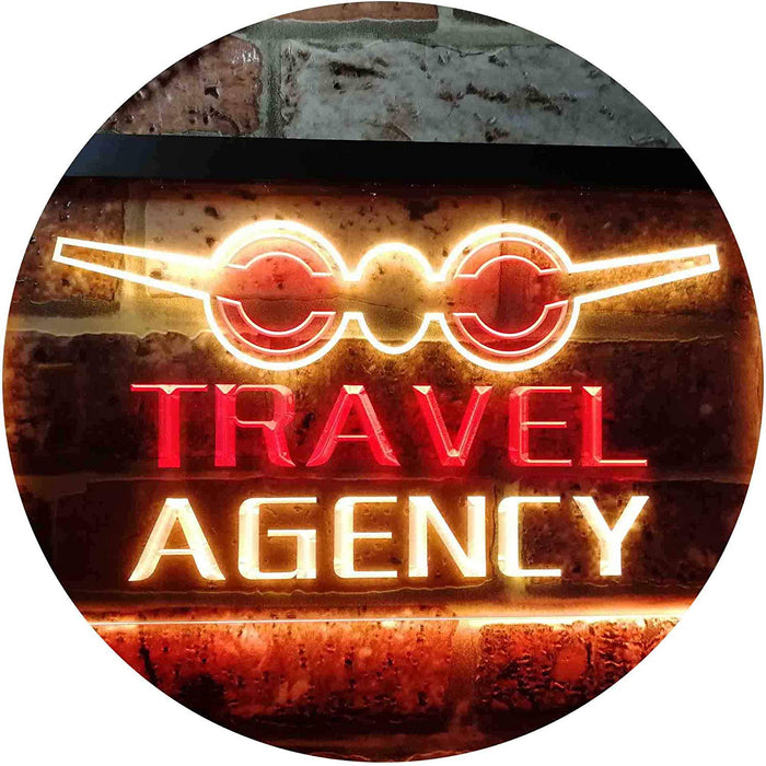 Travel Agency LED Light Sign - Way Up Gifts