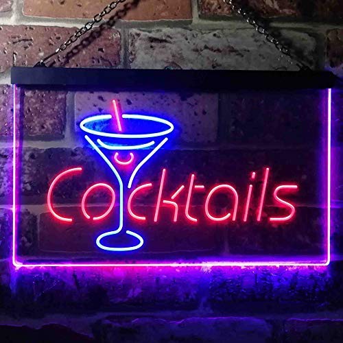 Cocktails LED Light Sign - Way Up Gifts