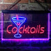 Cocktails LED Light Sign - Way Up Gifts