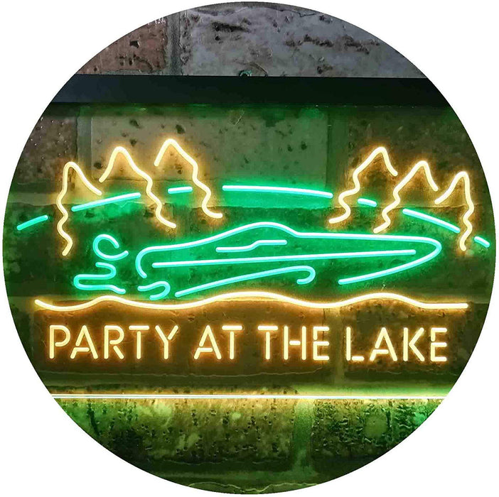 Party at The Lake Cabin Decor LED Light Sign - Way Up Gifts