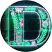 Family Name Letter D Monogram Initial LED Light Sign - Way Up Gifts