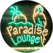 Parrot Paradise Lounge Bar LED Light Sign - LED Gift Works