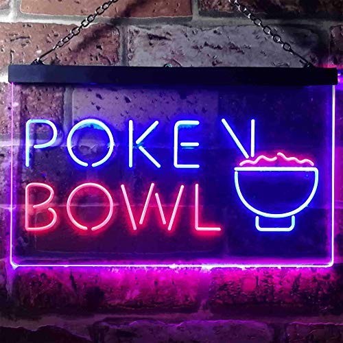 Hawaiian Poke Bowl LED Light Sign - Way Up Gifts